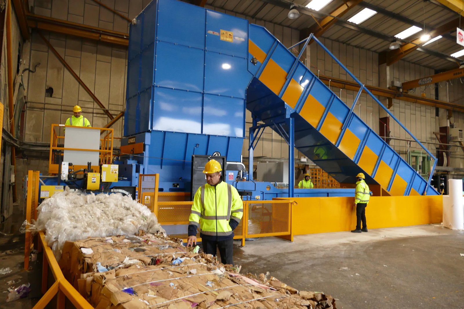 Manchester Paper Plastic recycling depot in Ardwick, Manchester