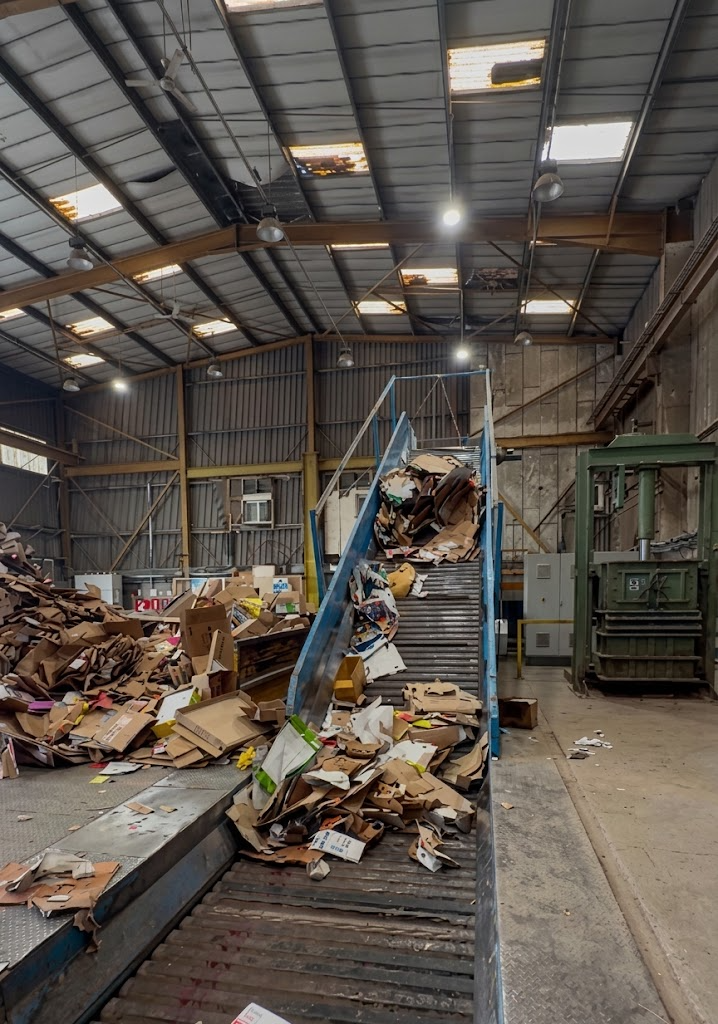 Cardboard recycling at Manchester Paper Plastic Ltd